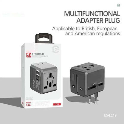 Earldom USB International Travel Adapter With Type C to USB 3.1 Adapter/Universal Travel Adapter