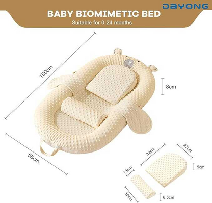 Baby Lounger Baby Sleeping Nest – Soft Infant Resting Cushion